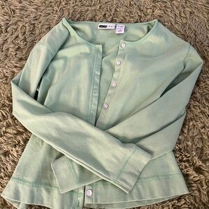 Light green vintage cardigan #cardigan #greencardigan
